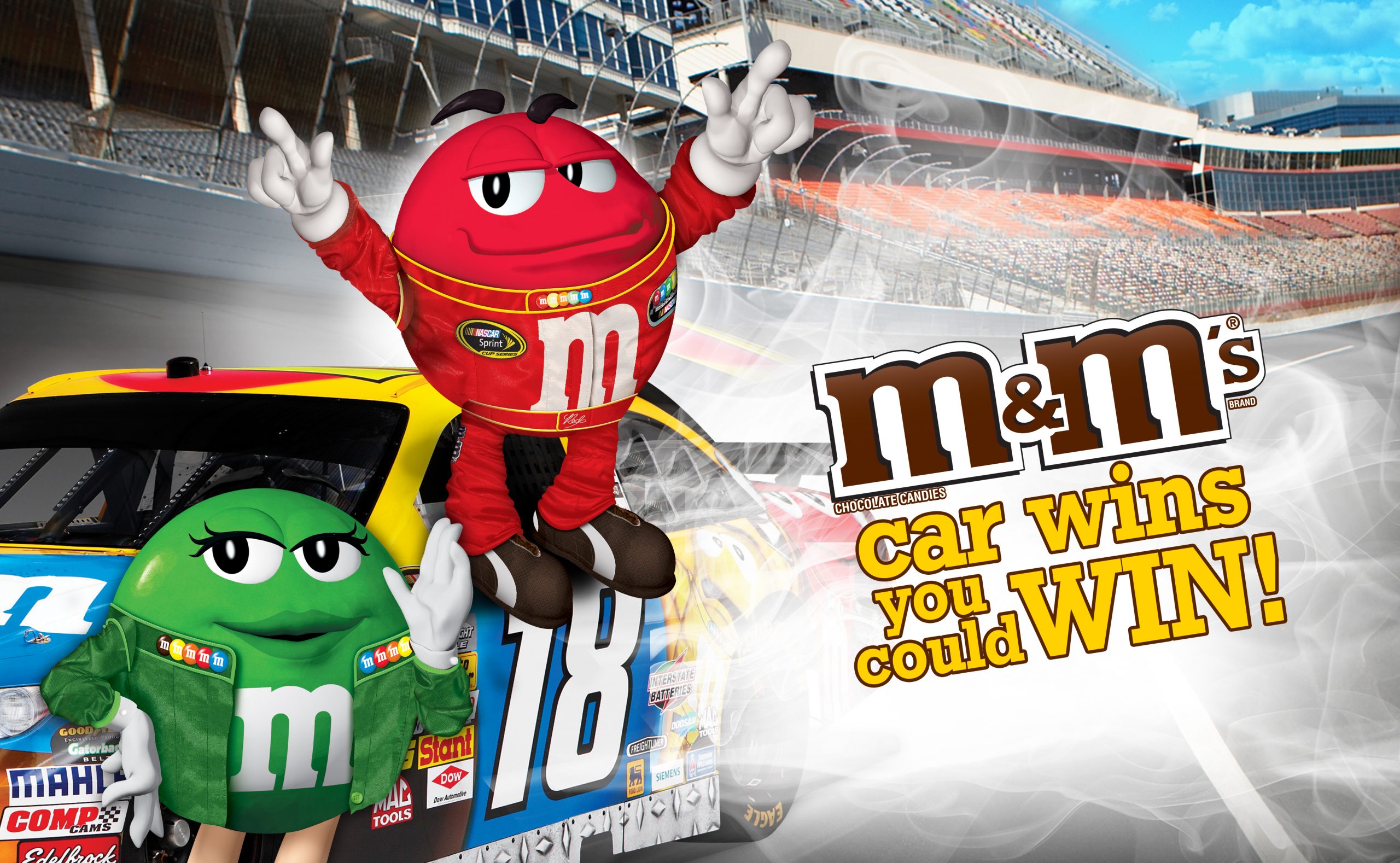 M&M's NASCAR Promotional Displays